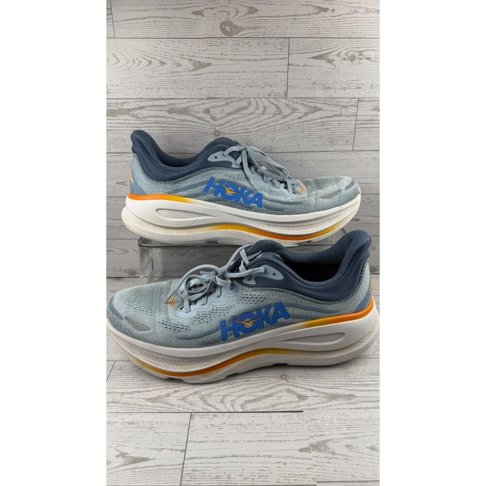 Hoka One One Bondi 9 Drizzle Downpour 12D Mens Sneakers Mesh Running Shoes #831